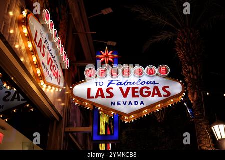 Las Vegas, États-Unis. 21 novembre 2024. Ambiance Las Vegas. Championnat du monde de formule 1, Rd 22, Grand Prix de Las Vegas, jeudi 21 novembre 2024. Las Vegas Strip circuit, Las Vegas, Nevada, États-Unis. Crédit : James Moy/Alamy Live News Banque D'Images