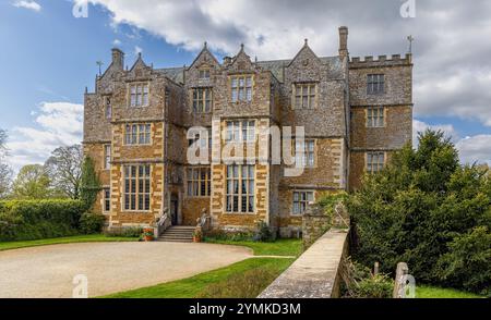 Chastleton House, monument historique à Chastleton, Angleterre. Chastleton House est une maison de campagne jacobaine à Chastleton, Oxfordshire, Angleterre Banque D'Images