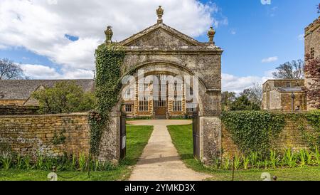 Chastleton House, monument historique à Chastleton, Angleterre. Chastleton House est une maison de campagne jacobaine à Chastleton, Oxfordshire, Angleterre Banque D'Images