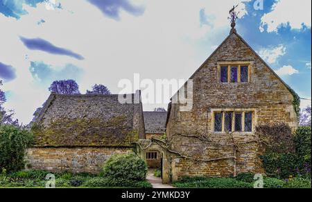 Chastleton House, monument historique à Chastleton, Angleterre. Chastleton House est une maison de campagne jacobaine à Chastleton, Oxfordshire, Angleterre Banque D'Images