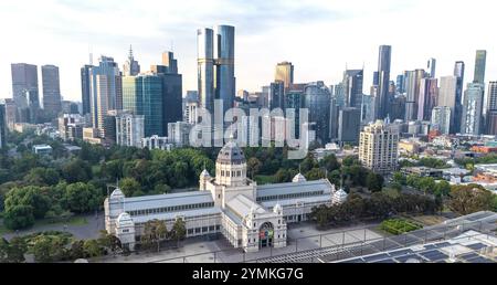 Melbourne Australie. Le Royal Exhibition Building est un bâtiment classé au patrimoine mondial de l'UNESCO situé dans les jardins Carlton, Melbourne. Banque D'Images