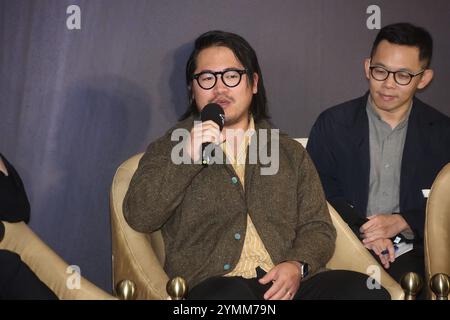 TAIPEI, CHINE - 22 NOVEMBRE 2024 - le réalisateur Daniel M. Kwan assiste à la conférence de presse invitée du 61e Golden Horse Awards à Taipei, Taiwan Provi Banque D'Images