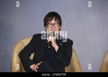 TAIPEI, CHINE - 22 NOVEMBRE 2024 - L'acteur Ke Huy Quan assiste à la conférence de presse invitée du 61e Golden Horse Awards à Taipei, province de Taiwan, C. Banque D'Images