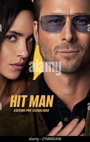 HIT MAN (2023), réalisé par RICHARD LINKLATER. Crédit : AGC Studios/Barnstorm Productions/Detour Pictures/Cinetic Media/Aggregate films/album Banque D'Images