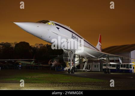 Bac aérospatiale, Concorde, G-BBDG, Brooklands, Musée, Weybridge, Angleterre, Royaume-Uni. Banque D'Images