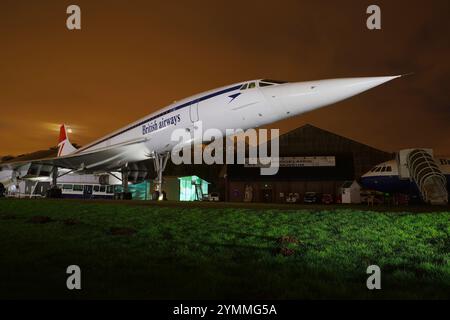 Bac aérospatiale, Concorde, G-BBDG, Brooklands, Musée, Weybridge, Angleterre, Royaume-Uni. Banque D'Images