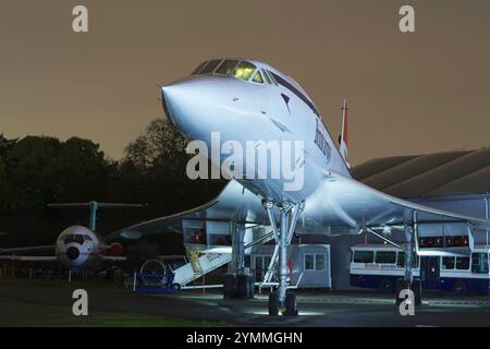 Bac aérospatiale, Concorde, G-BBDG, Brooklands, Musée, Weybridge, Angleterre, Royaume-Uni. Banque D'Images