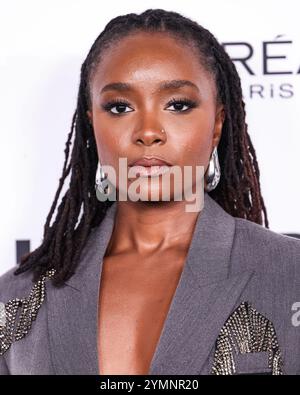 Hollywood, États-Unis. 21 novembre 2024. HOLLYWOOD, LOS ANGELES, CALIFORNIE, États-Unis - 21 NOVEMBRE : Kiki Layne arrive à la 19e édition de L'Oréal Paris' Women of Worth Celebration 2024 qui se tient à NeueHouse Hollywood le 21 novembre 2024 à Hollywood, Los Angeles, Californie, États-Unis. (Photo de Xavier Collin/image Press Agency) crédit : image Press Agency/Alamy Live News Banque D'Images