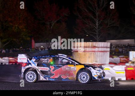 , Ils affrontent le 2ème jour de la course lors du Championnat du monde des Rallyes FIA WRC FORUM8 Rally Japan 2024 22 novembre, Okazaki Japon Banque D'Images