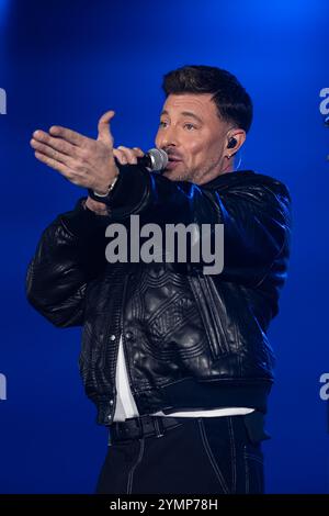 Naples, Na, Italie. 21 novembre 2024. Naples, Italie. Duncan James de Blue se produit en concert au Palapartenope à Naples-Italie, le 21 novembre 2024. (Crédit image : © Andrea Gul/SOPA images via ZUMA Press Wire) USAGE ÉDITORIAL SEULEMENT! Non destiné à UN USAGE commercial ! Banque D'Images