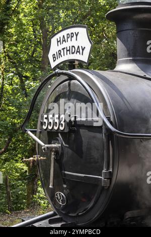 Boscarne, Cornwall, Royaume-Uni, 13 juin. Train à vapeur à la jonction Boscarne à Bodmin, Cornwall, le 13 juin 2023 Banque D'Images