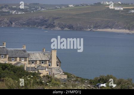 Hawkers Cove, Cornwall, Royaume-Uni, 15 juin. Vue sur Hawkers Cove à Cornwall le 15 juin 2023 Banque D'Images