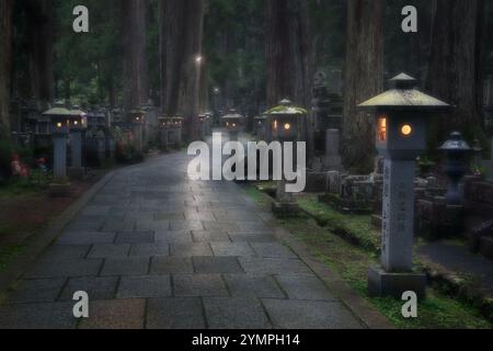 Cimetière Odo-in à Koyasan Japon Banque D'Images