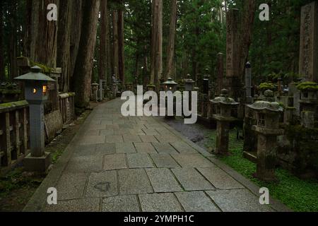 Cimetière Odo-in à Koyasan Japon Banque D'Images