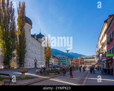 Mairie Lienz Liebburg, Square Hauptplatz Lienz Osttirol, Tyrol oriental Tyrol, Tyrol Autriche Banque D'Images