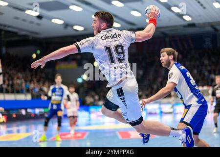 Elvar Oern Jonsson (Rueckraum Mitte, MT Melsungen, #19) GER, Thueringen, ThSV Eisenach gegen MT Melsungen, Handball, Daikin 1. Handballbundesliga, 11.Spieltag, saison 2024/2025, Freitag, 22.11.2024, 19,00 Uhr Foto : Eibner-Pressefoto/Martin Herbst Banque D'Images