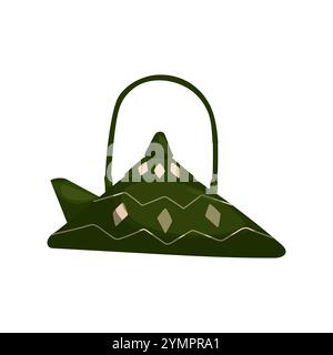 Jolie théière dans un style plat de dessin animé. Élément pour la conception, affiches, motifs de tissu, décor de cuisine, café, salle à manger. Illustration de Vecteur