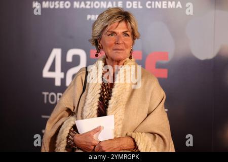 Turin, Italie. 22 novembre 2024. Evelina Christillin assiste au 42e Festival du film de Turin 2024 Opening Red Carpet le 22 novembre 2024 à Turin, en Italie. Crédit : Marco Canoniero/Alamy Live News Banque D'Images