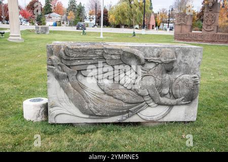 Sculpture d'ange au Guild Park & Gardens sur Guildwood Parkway à Scarborough, Toronto, Ontario, Canada Banque D'Images