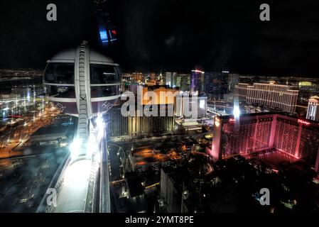 Las Vegas, États-Unis. 22 novembre 2024. Ambiance Las Vegas. Championnat du monde de formule 1, Rd 22, Grand Prix de Las Vegas, vendredi 22 novembre 2024. Las Vegas Strip circuit, Las Vegas, Nevada, États-Unis. Crédit : James Moy/Alamy Live News Banque D'Images