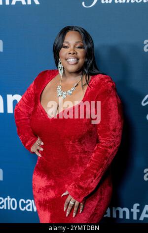 Las Vegas, Nevada, États-Unis. 22 novembre 2024. Amber Riley à amfAR Las Vegas au Wynn Las Vegas le 22 novembre 2024 à Las Vegas, Nevada. Crédit : Dee CEE carter/Media Punch/Alamy Live News Banque D'Images