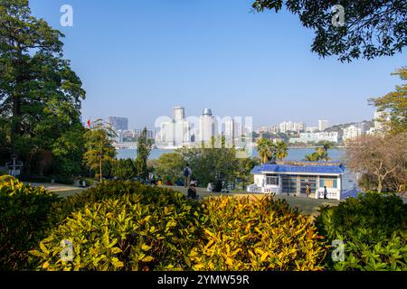 Jan 30, 2022, Xiamen, Chine : bâtiment dans l'île de Gulangyu Chine fond Banque D'Images