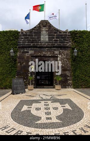 Connue sous le nom de Sea-City, Horta, île de Faial, Açores, a une grande tradition nautique. Banque D'Images