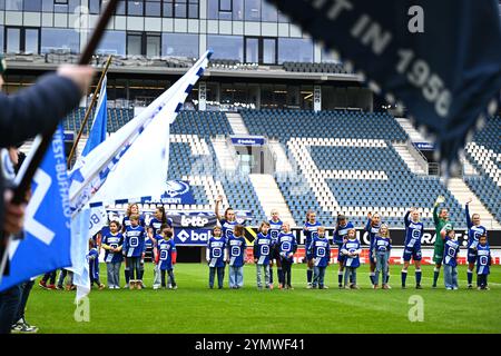 Gand, Belgique. 23 novembre 2024. Illustration photo prise avant un match de football féminin entre AA Gent Ladies et Standard Femina lors de la 11ème journée de la saison 2024 - 2025 de la Super League belge Lotto Womens, samedi 23 novembre 2024 à Gent. BELGA PHOTO LUC CLAESSEN crédit : Belga News Agency/Alamy Live News Banque D'Images