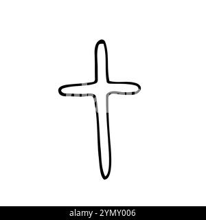 Christian easter crossodle vectoriel. Vecteur isolé sur fond blanc. Illustration de Vecteur