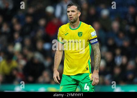 Shane Duffy de Norwich City pendant le match du Sky Bet Championship West Bromwich Albion vs Norwich City aux Hawthorns, West Bromwich, Royaume-Uni, 23 novembre 2024 (photo de Gareth Evans/News images) Banque D'Images