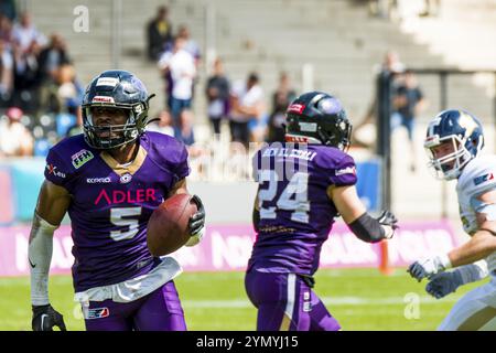 Ligue européenne de football, ELF/ Game : Fehervar Enthroners au Frankfurt Galaxy en juillet. 30. 2023 dans la PSD Bank Arena , Francfort, Allemagne le Banque D'Images