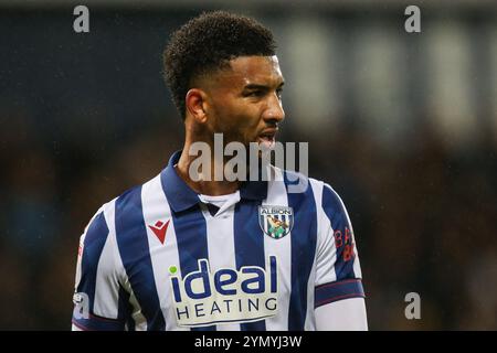 Mason Holgate de West Bromwich Albion pendant le match du Sky Bet Championship West Bromwich Albion vs Norwich City aux Hawthorns, West Bromwich, Royaume-Uni, 23 novembre 2024 (photo de Gareth Evans/News images) Banque D'Images