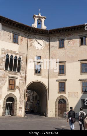 Vieux Palazzo dell Orologio et Torre della Muda dans le centre-ville de Pise, Italie, Europe Banque D'Images