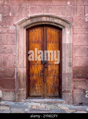 Calle Conde del canal 12, San Miguel de Allende, Mexique. Banque D'Images