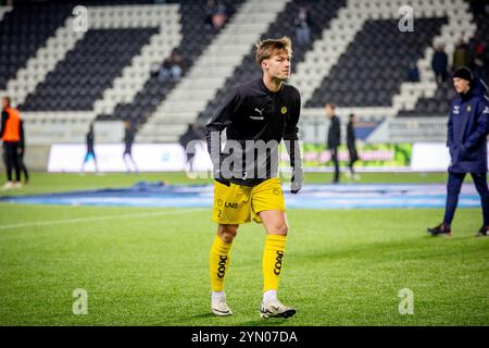 Skien, Norvège, 23 novembre 2024. Bodø Glimt's Villads Nielsen dans le match Eliteserien entre ODD et Bodø/Glimt au Skagerak Arena. Crédit : Frode Arnesen/Alamy Live News Banque D'Images