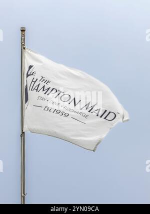 détail d'un drapeau du drapeau de femme de ménage de hampton Banque D'Images