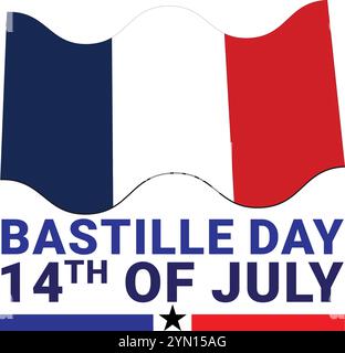 Bastille Day 14 juillet Illustration de Vecteur