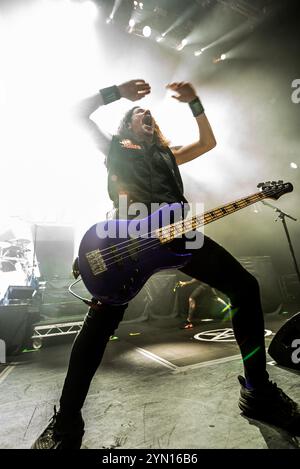 Londres, Royaume-Uni. 23 novembre 2024. Anthrax joue un show à guichets fermés à Hammersmith Apollo. Cristina Massei/Alamy Live News. Banque D'Images