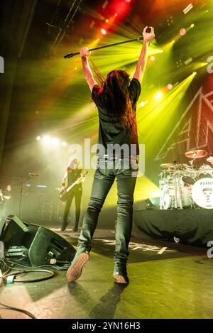 Londres, Royaume-Uni. 23 novembre 2024. Anthrax joue un show à guichets fermés à Hammersmith Apollo. Cristina Massei/Alamy Live News. Banque D'Images