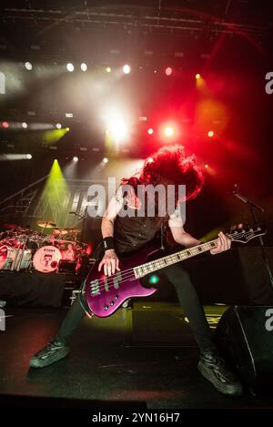 Londres, Royaume-Uni. 23 novembre 2024. Anthrax joue un show à guichets fermés à Hammersmith Apollo. Cristina Massei/Alamy Live News. Banque D'Images