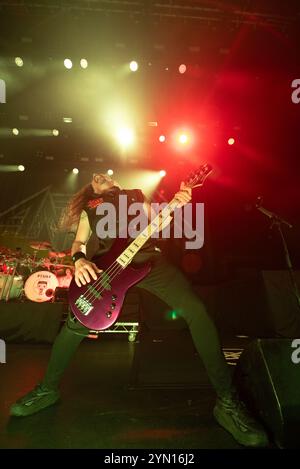 Londres, Royaume-Uni. 23 novembre 2024. Anthrax joue un show à guichets fermés à Hammersmith Apollo. Cristina Massei/Alamy Live News. Banque D'Images