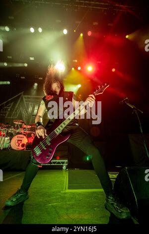 Londres, Royaume-Uni. 23 novembre 2024. Anthrax joue un show à guichets fermés à Hammersmith Apollo. Cristina Massei/Alamy Live News. Banque D'Images