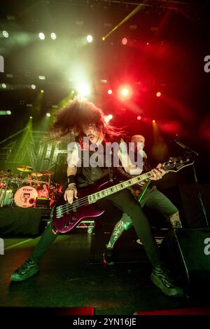 Londres, Royaume-Uni. 23 novembre 2024. Anthrax joue un show à guichets fermés à Hammersmith Apollo. Cristina Massei/Alamy Live News. Banque D'Images