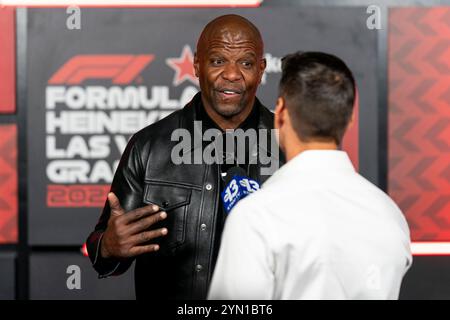 Las Vegas, États-Unis. 23 novembre 2024. Terry Crews arrive pour le Grand Prix de formule 1 de Las Vegas au Las Vegas Strip circuit de Las Vegas le samedi 23 novembre 2024. Photo de Greg Nash/UPI crédit : UPI/Alamy Live News Banque D'Images