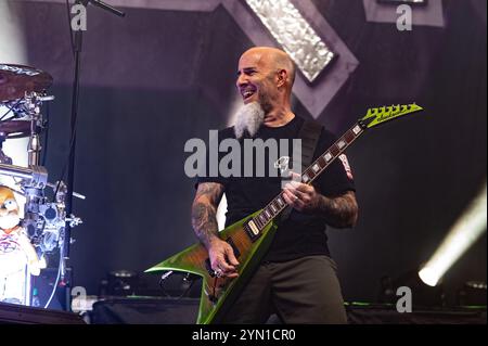 Londres, Royaume-Uni. 23 novembre 2024. Anthrax joue un show à guichets fermés à Hammersmith Apollo. Cristina Massei/Alamy Live News. Banque D'Images