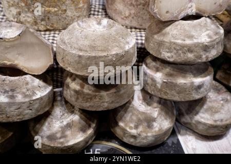 Madrid, Espagne. 23 novembre 2024. BioCultura, salon des produits biologiques et de la consommation responsable. Fromages faits main. IFEMA, Madrid, Espagne. Crédit : EnriquePSans/Alamy Live News Banque D'Images