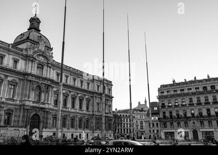 Marseille, France - 28 janvier 2022 : la façade avant de l'hôtel de ville de Marseille, France. Banque D'Images