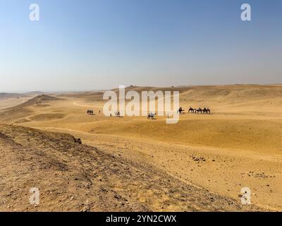 Paysage dans le désert du sahara en Egypte Banque D'Images
