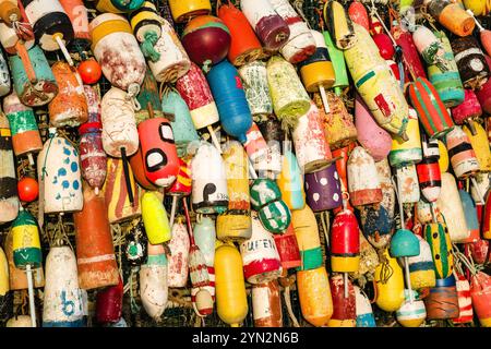 Bouées murales à homard Yarmouth Buoy   Yarmouth Bar (Nouvelle-Écosse) CAN Banque D'Images