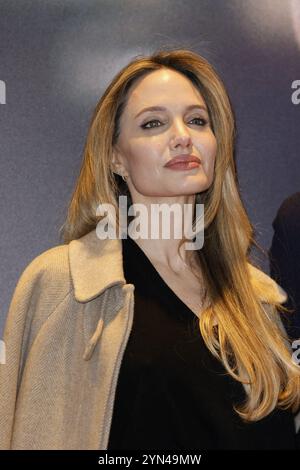Turin, Italie. 24 novembre 2024. Paris, France. 24 novembre 2024. Angelina jolie à Without Blood Photocall lors du 42e Festival du film de Turin 2024 le 24 novembre 2024 à Turin, Italie. Photo de Marco Piovanotto/ABACAPRESS. COM Credit : Abaca Press/Alamy Live News Banque D'Images